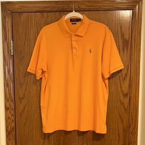 Polo by Ralph Lauren Men's Orange Polo Shirt